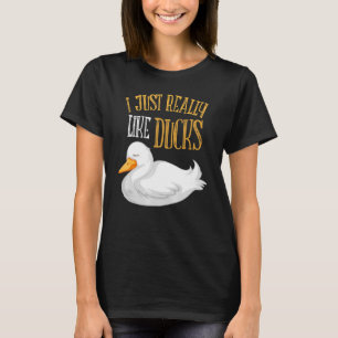 T-shirt J'Aime Vraiment Les Canards Agricoles Animaux Cana