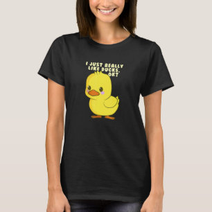 T-shirt J'Aime Vraiment Les Canards Enfants Animal Cute Du