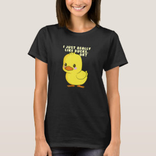 T-shirt J'Aime Vraiment Les Canards Enfants Animal Cute Du