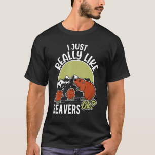 T-shirt J'Aime Vraiment Les Castors, Ok