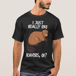 T-shirt J'Aime Vraiment Les Castors Ok
