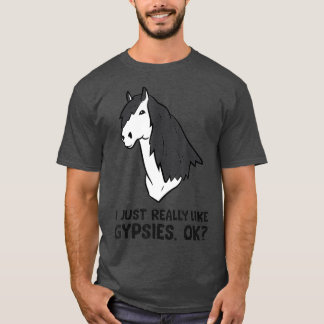 T-shirt J'Aime Vraiment Les Chevaux De Cob Tsiganes Gitans