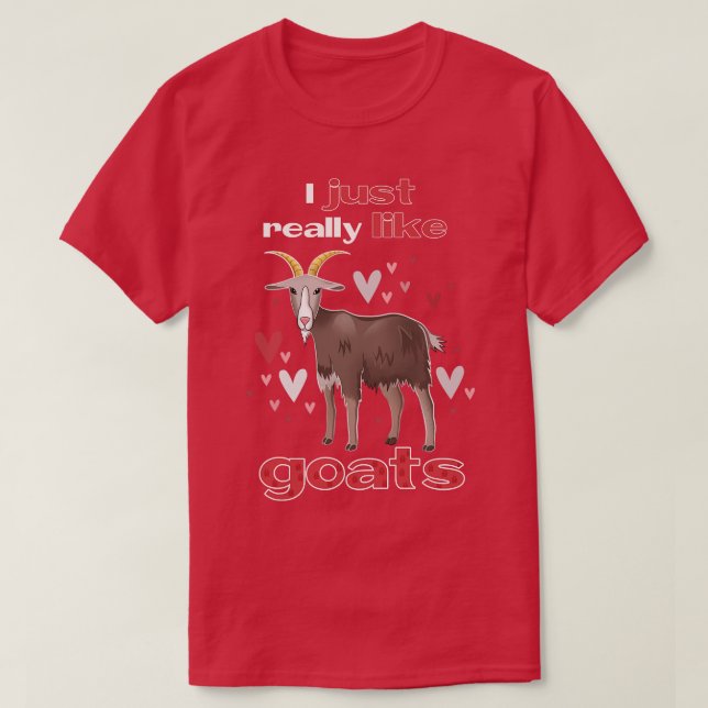 T-shirt J'Aime Vraiment Les Chèvres (Design devant)