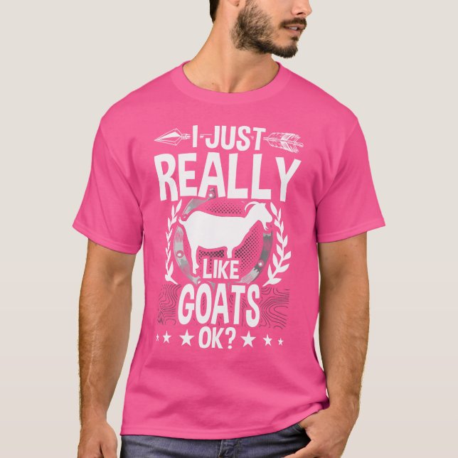 T-shirt J'Aime Vraiment Les Chèvres (Devant)
