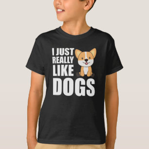 T-shirt J'Aime Vraiment Les Chiens Sweet Corgi Chien Chien