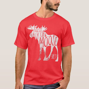 T-shirt J'Aime Vraiment Les Choses D'Oies Noël Pour Les Fe