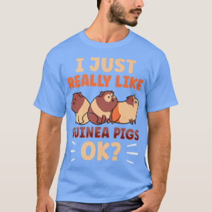 T-shirt J'Aime Vraiment Les Cochons De Guinée Ok Animal Pe