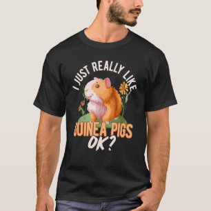 T-shirt J'Aime Vraiment Les Cochons De Guinée Ok Le Propri