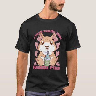 T-shirt J'aime vraiment les cochons d'Inde et les cochons