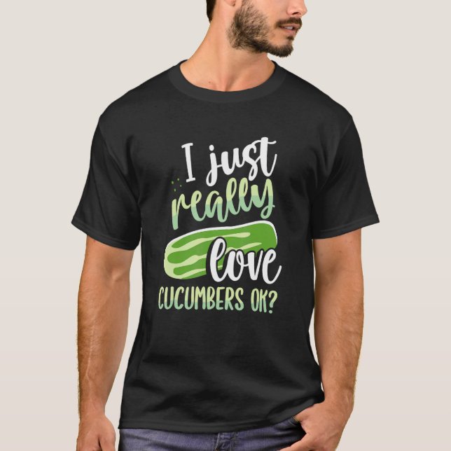 T-shirt J'Aime Vraiment Les Concombres Ok (Devant)