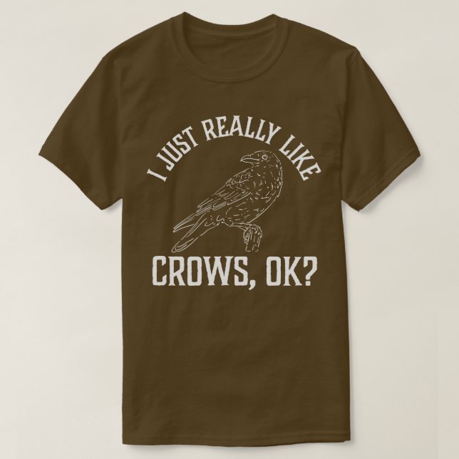 T-shirt J'Aime Vraiment Les Corbeaux (Design devant)