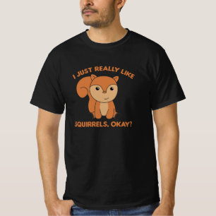 T-shirt J'Aime Vraiment Les Écureuils Drôle