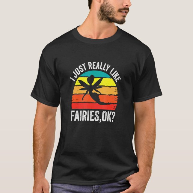 T-shirt J'Aime Vraiment Les Fées Ok Fairy (Devant)