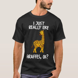 T-shirt J'Aime Vraiment Les Giraffes Ok