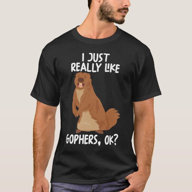 T-shirt J'Aime Vraiment Les Gophages Ok (Devant)
