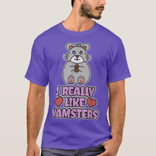 T-shirt J'Aime Vraiment Les Hamsters