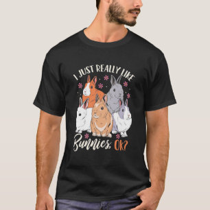 T-shirt J'Aime Vraiment Les Lapins