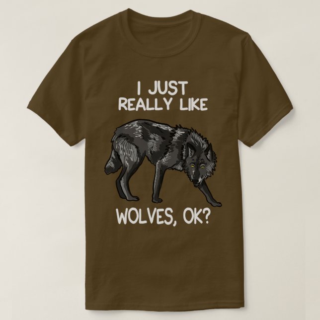 T-shirt J'Aime Vraiment Les Loups 1 (Design devant)