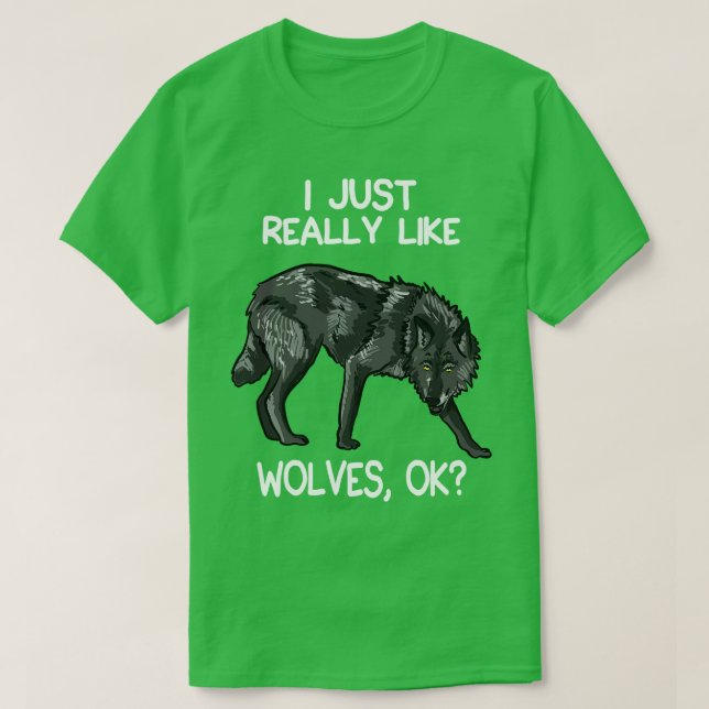 T-shirt J'Aime Vraiment Les Loups 1 (Design devant)