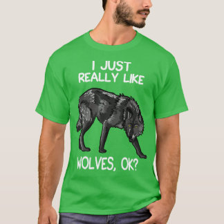 T-shirt J'Aime Vraiment Les Loups 1