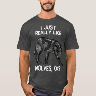 T-shirt J'Aime Vraiment Les Loups 1