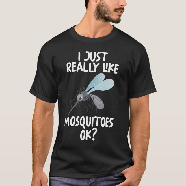 T-shirt J'Aime Vraiment Les Moustiques Ok (Devant)