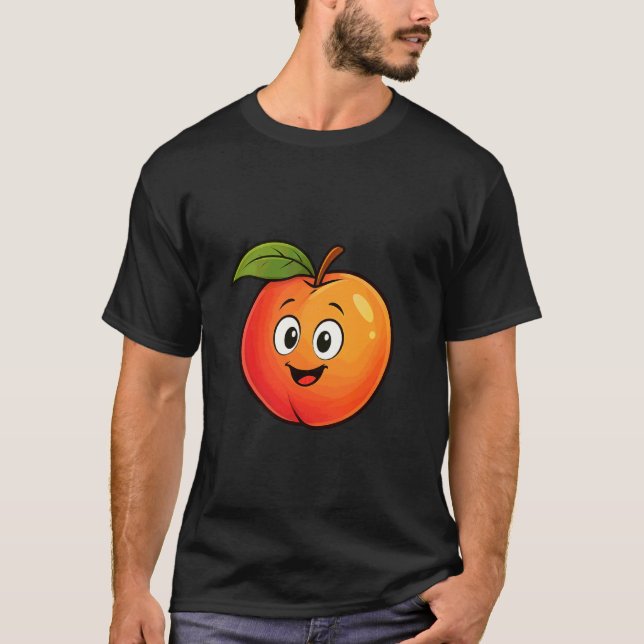 T-shirt J'aime vraiment les nectarines - Nectarine Pêche F (Devant)