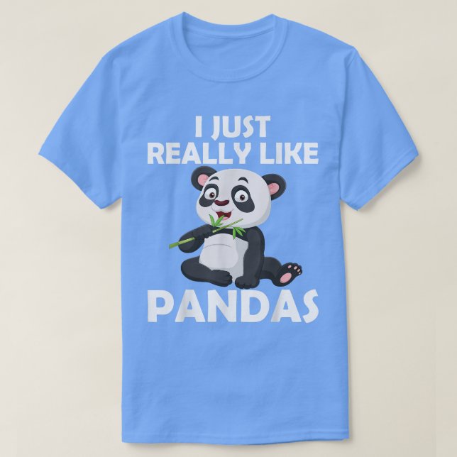 T-shirt J'Aime Vraiment Les Pandas Géants Panda (Design devant)