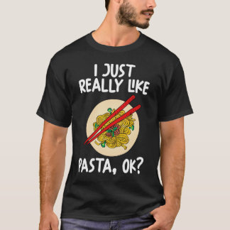 T-shirt J'Aime Vraiment Les Pâtes Ok