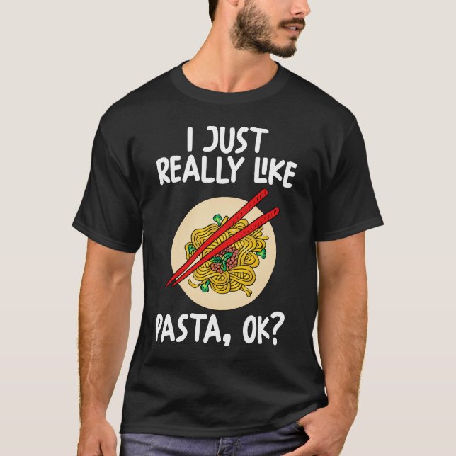 T-shirt J'Aime Vraiment Les Pâtes Ok (Devant)