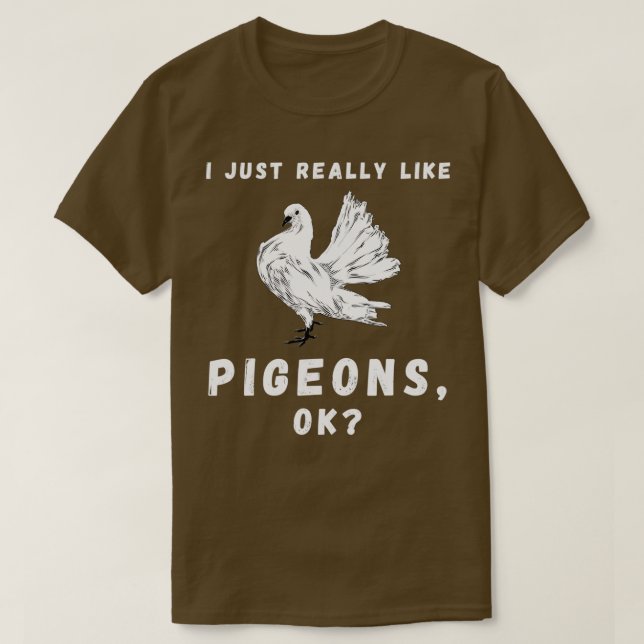 T-shirt J'Aime Vraiment Les Pigeons OK 49 (Design devant)