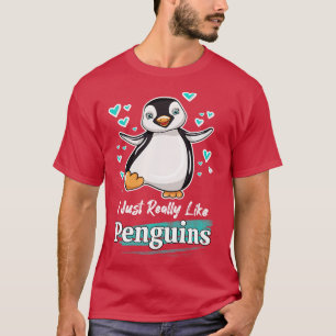 T-shirt J'Aime Vraiment Les Pingouins