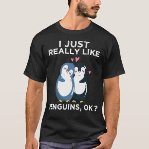 T-shirt J'Aime Vraiment Les Pingouins OK