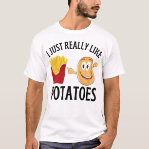 T-shirt J'aime vraiment les pommes de terre