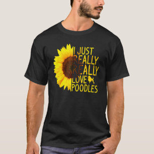T-shirt J'Aime Vraiment Les Poodles Femmes Hommes Chien To