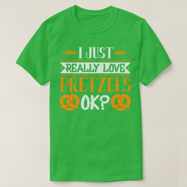 T-shirt J'Aime Vraiment Les Pretzels (Design devant)