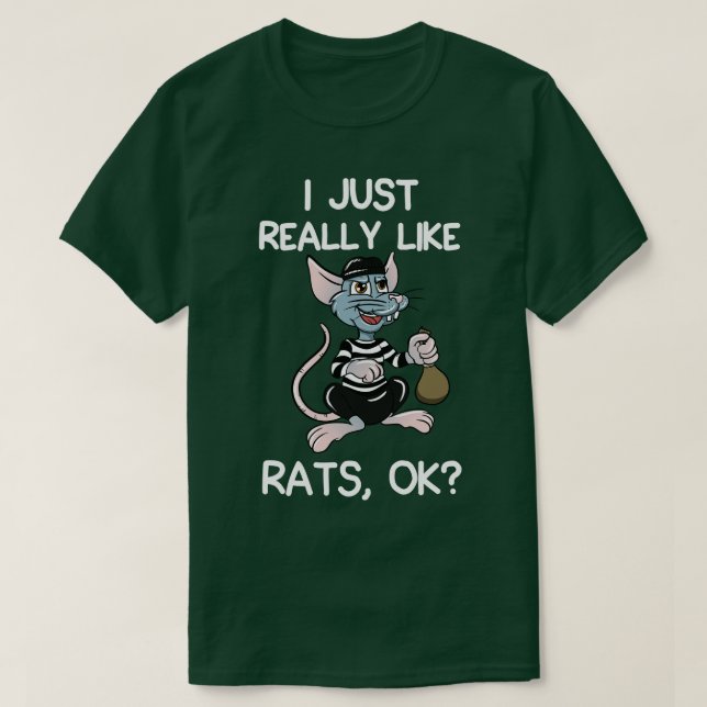 T-shirt J'Aime Vraiment Les Rats (Design devant)