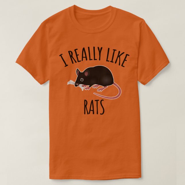 T-shirt J'Aime Vraiment Les Rats (Design devant)