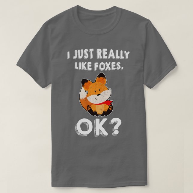 T-shirt J'Aime Vraiment Les Renards (Design devant)