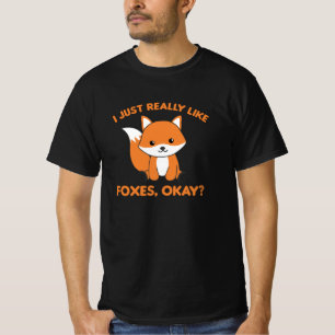 T-shirt J'Aime Vraiment Les Renards Ok Funny Fox