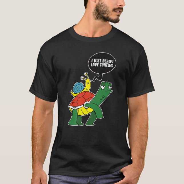 T-shirt J'Aime Vraiment Les Tortues (Devant)
