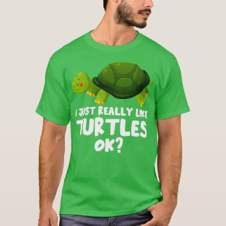 T-shirt J'Aime Vraiment Les Tortues Ok Tortoise Pet Turtle