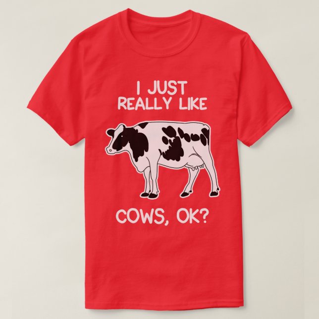 T-shirt J'Aime Vraiment Les Vaches (Design devant)