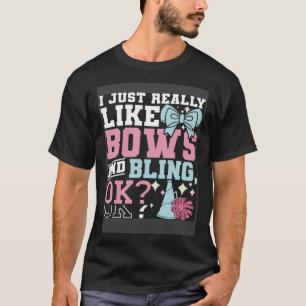 T-shirt J'Aime Vraiment Les Vaches Et Le Pom-pom girl À La