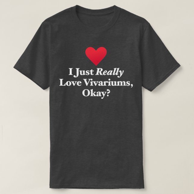 T-shirt J'Aime Vraiment Les Vivariums (Design devant)