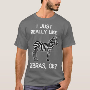 T-shirt J'Aime Vraiment Les Zèbres