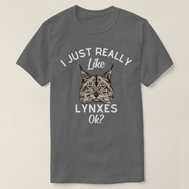 T-shirt J'Aime Vraiment Lynxes Ok (Design devant)