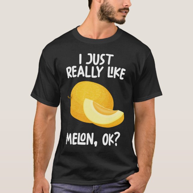 T-shirt J'Aime Vraiment Melon Ok (Devant)