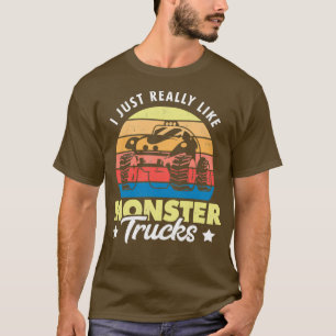 T-shirt J'aime vraiment Monster Trucks 2
