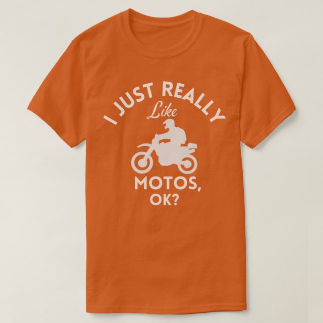 T-shirt J'Aime Vraiment Motos Ok (Design devant)